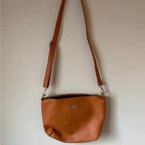 BCBG Paris Orange/Tan Crossbody Bag